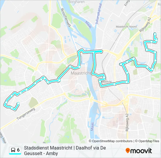6 Bus Line Map