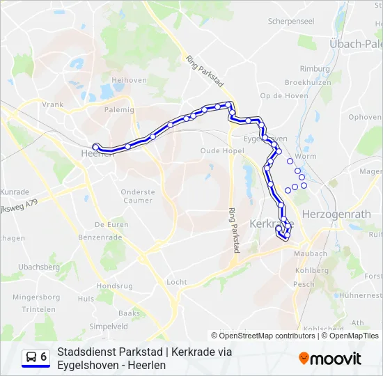 6 Bus Line Map