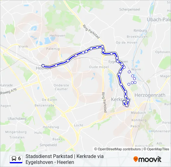 6 Bus Line Map