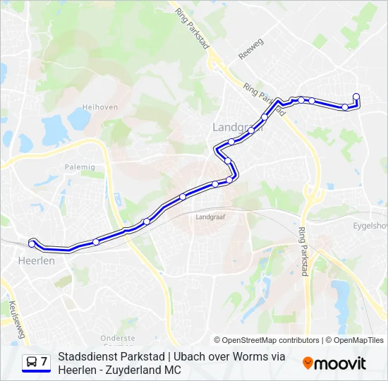7 Bus Line Map