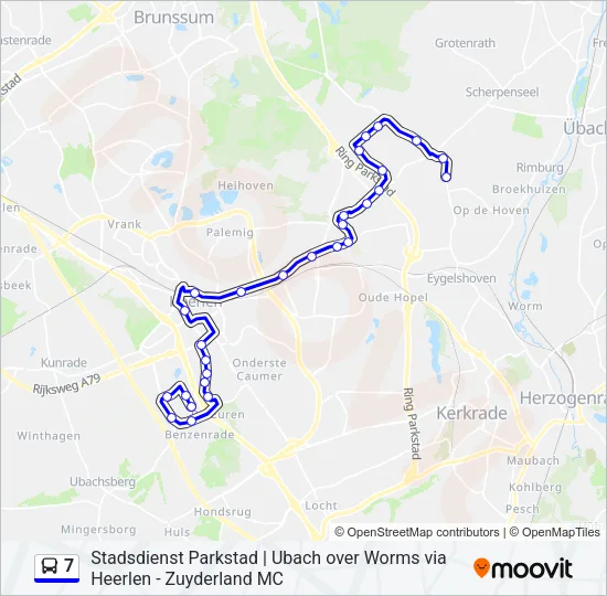 7 Bus Line Map
