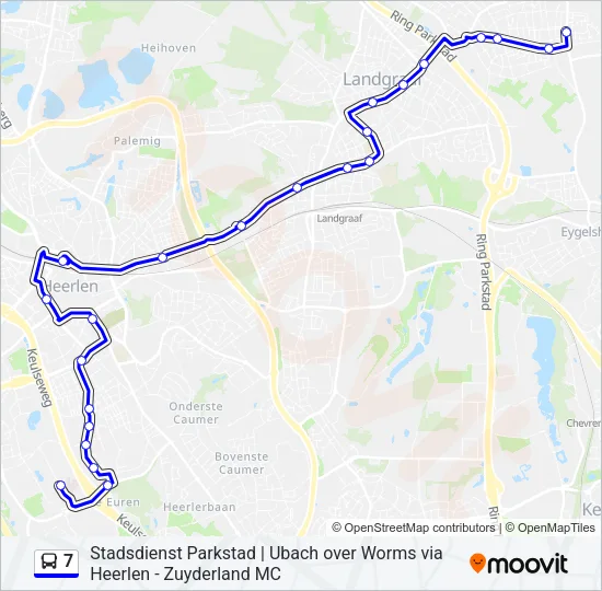 7 Bus Line Map
