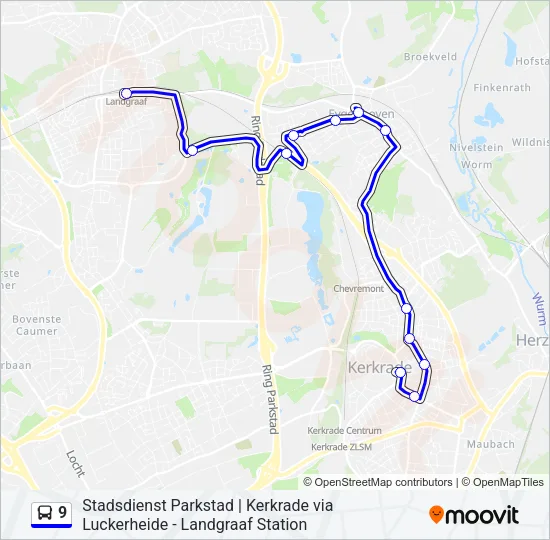 9 Bus Line Map