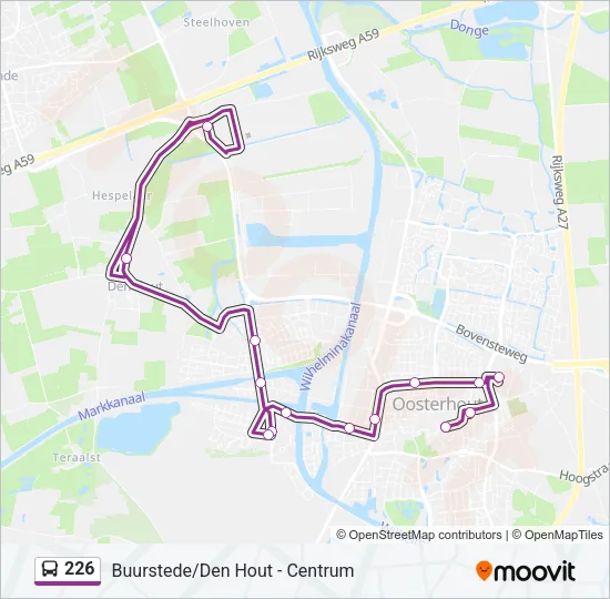 226 Bus Line Map