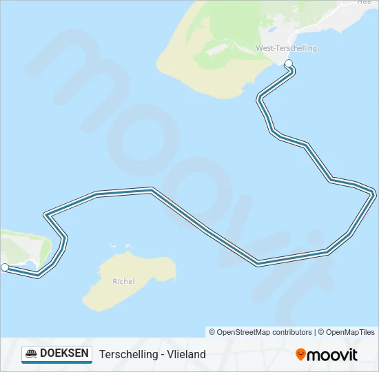 DOEKSEN Ferry Line Map