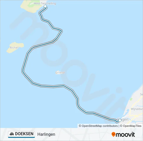 DOEKSEN Ferry Line Map