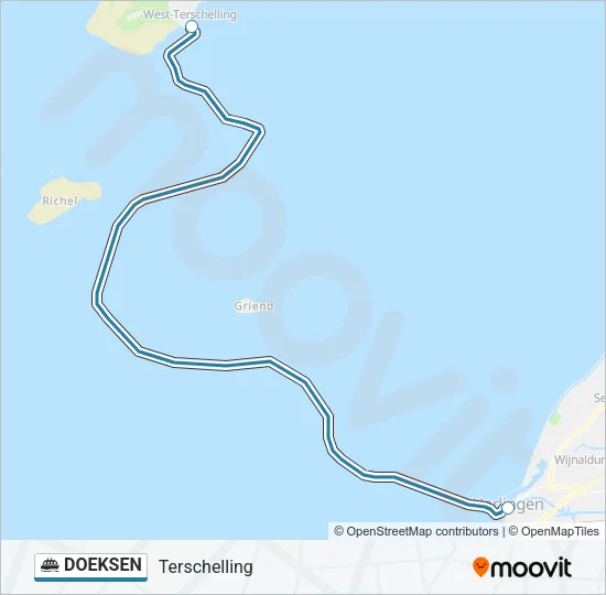 DOEKSEN Ferry Line Map