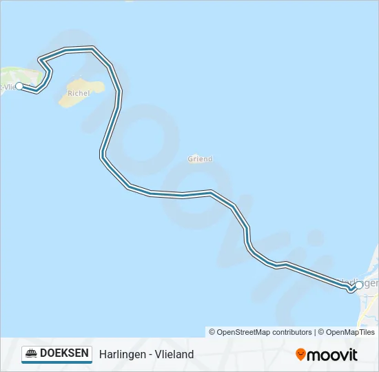 DOEKSEN Ferry Line Map