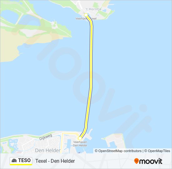 TESO ferry Line Map