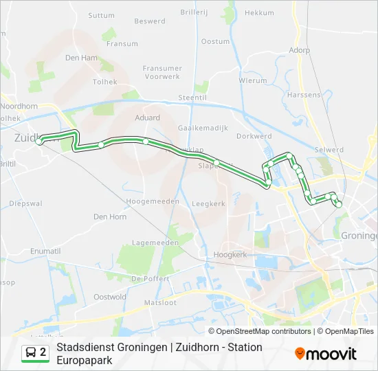 2 Bus Line Map