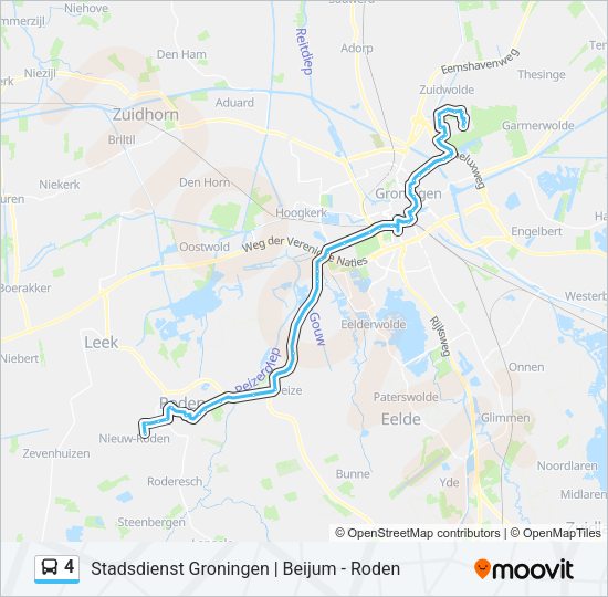 4 Bus Line Map
