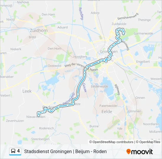 4 Bus Line Map