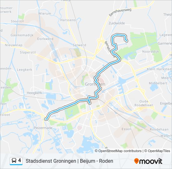 4 bus Line Map