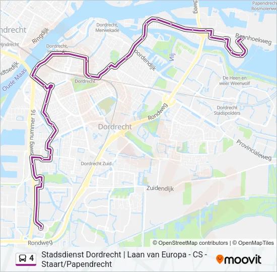 4 Bus Line Map