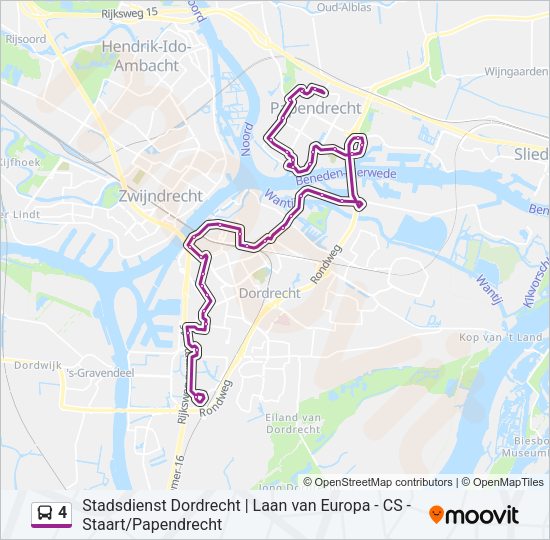 4 Bus Line Map