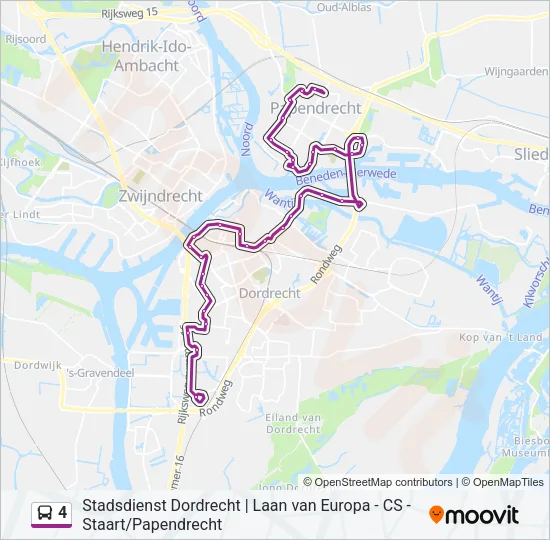 4 Bus Line Map
