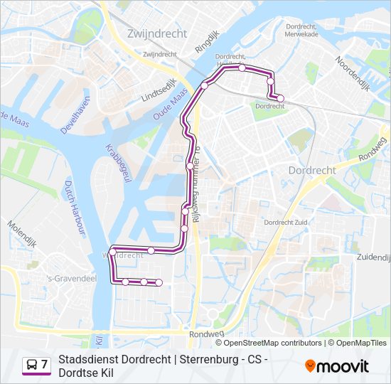 7 Bus Line Map