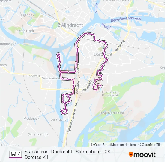 7 Bus Line Map