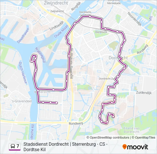 7 Bus Line Map