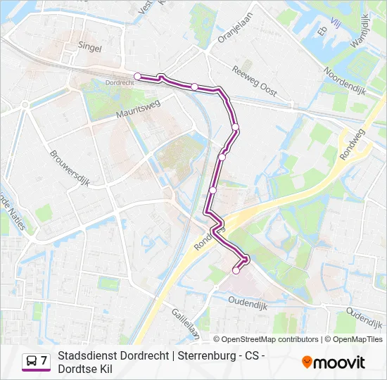 Buslinie 7 Karte
