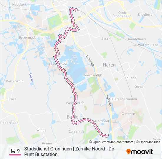 9 Bus Line Map