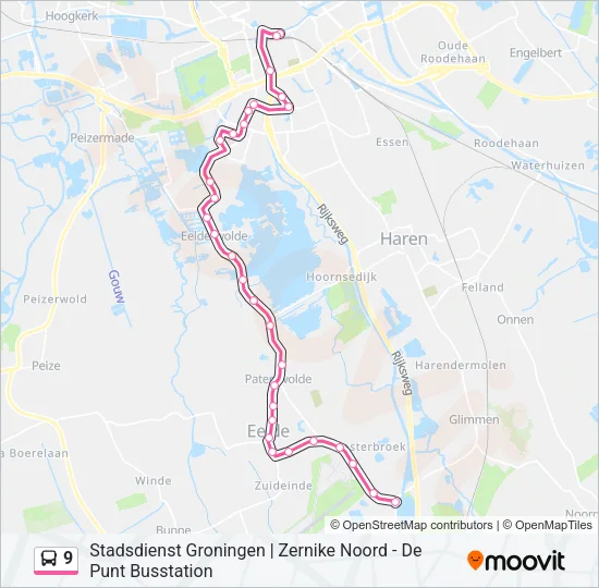 9 Bus Line Map