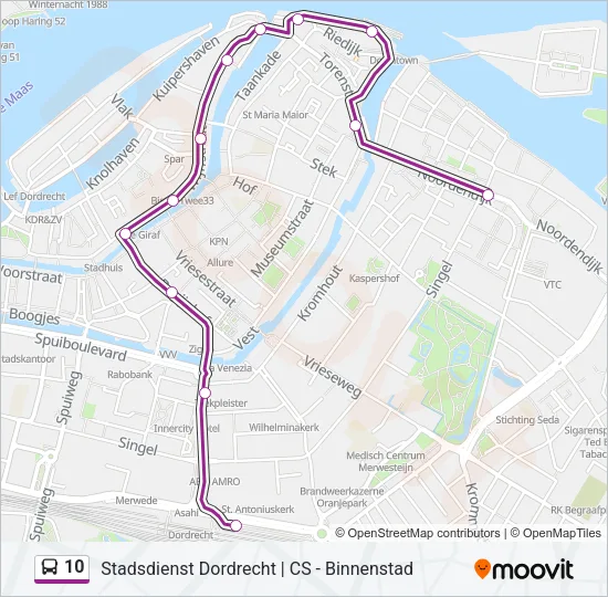 10 Bus Line Map