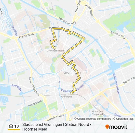10 Bus Line Map