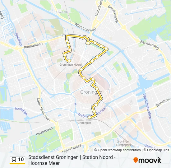 10 Bus Line Map