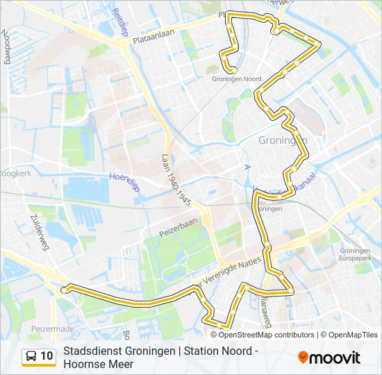 10 Bus Line Map