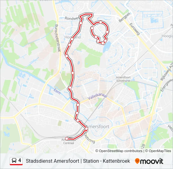 4 Bus Line Map