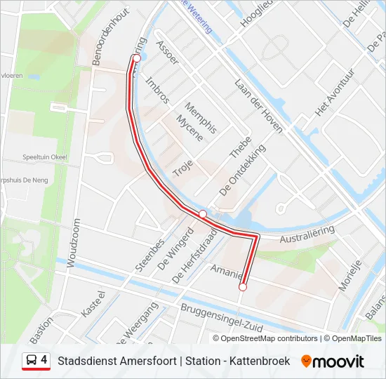 4 Bus Line Map