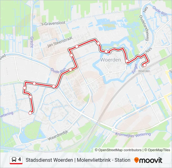 4 Bus Line Map