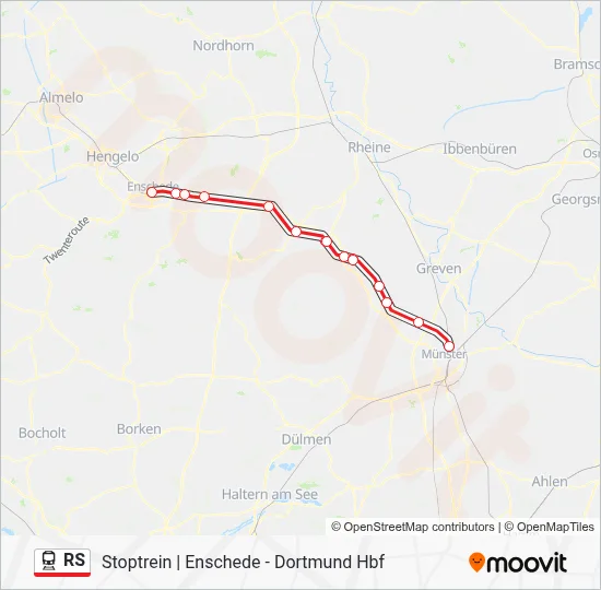 RS Route: Schedules, Stops & Maps - Münster (W) Zentrum Nord (Updated)