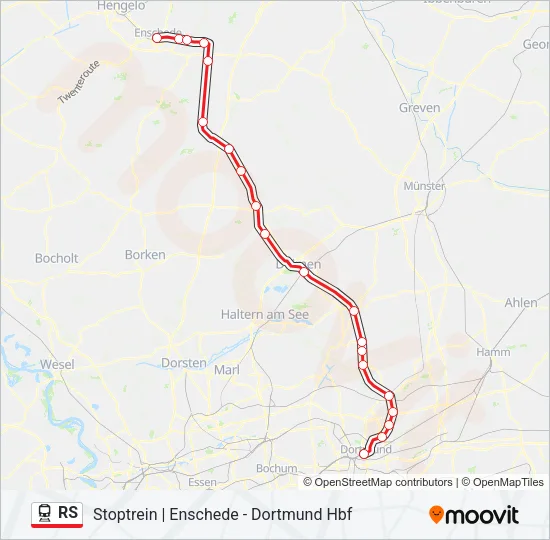 RS Train Line Map