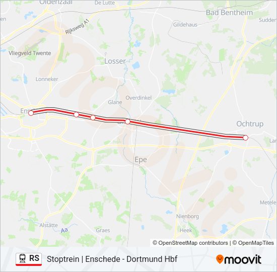 RS Train Line Map