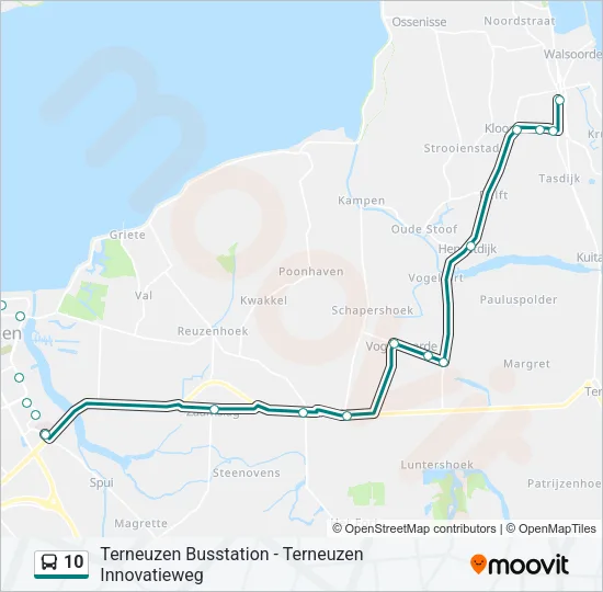 10 Bus Line Map