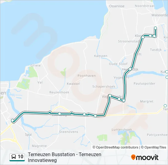 10 Bus Line Map