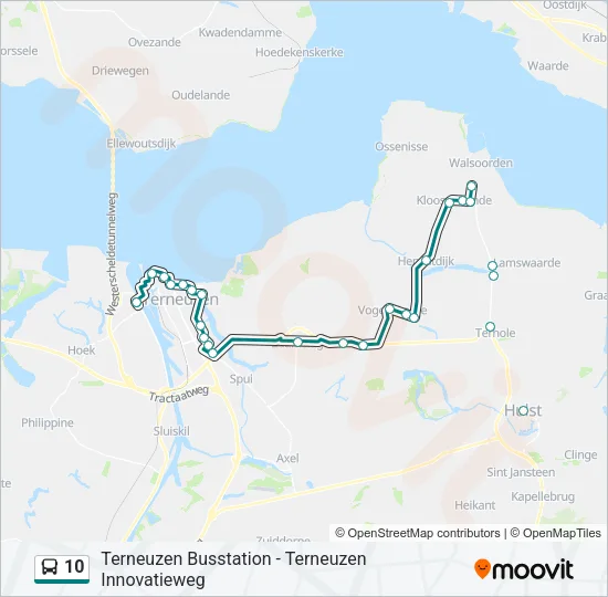 10 Bus Line Map