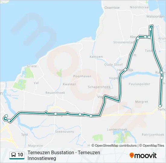 10 Bus Line Map