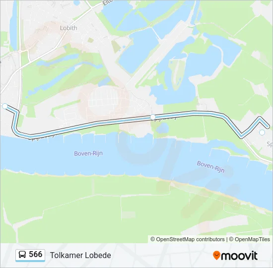 566 Bus Line Map