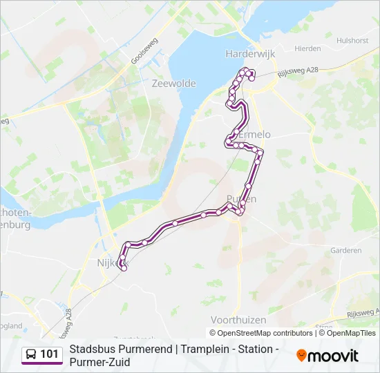 101 Bus Line Map