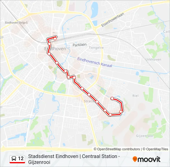 12 Bus Line Map