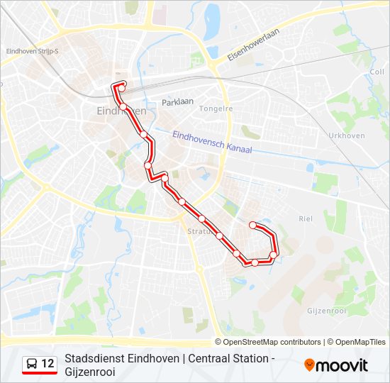 12 Bus Line Map