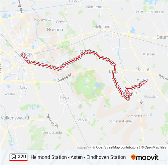 320 bus Line Map