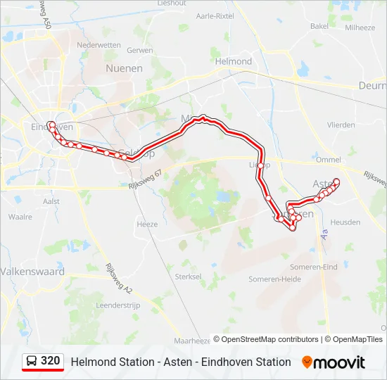 320 Bus Line Map