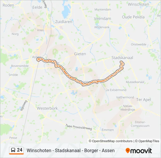 24 Bus Line Map