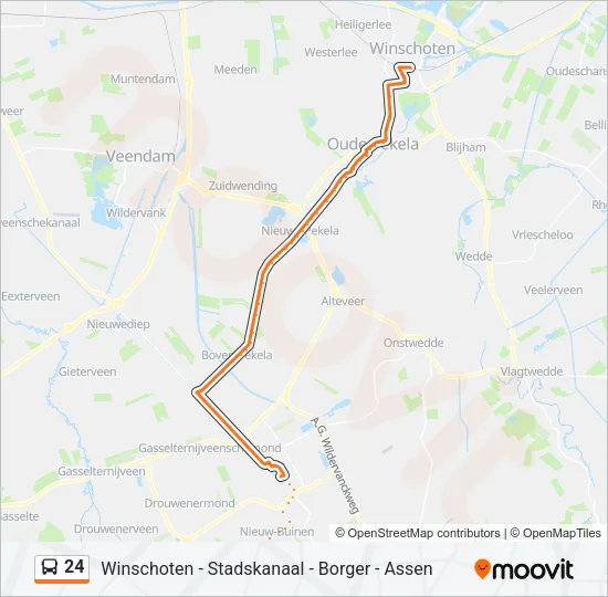 24 Bus Line Map