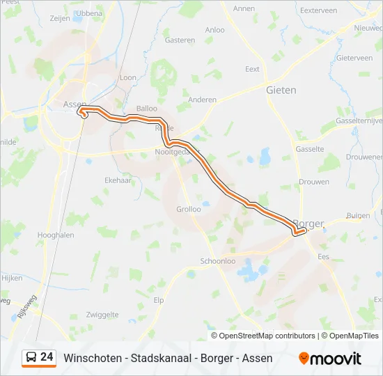 24 Bus Line Map