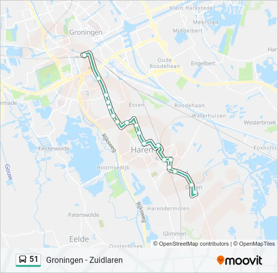 51 Bus Line Map
